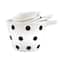 Hello Honey® Black & White Polka Dot Ceramic Measuring Cup Set